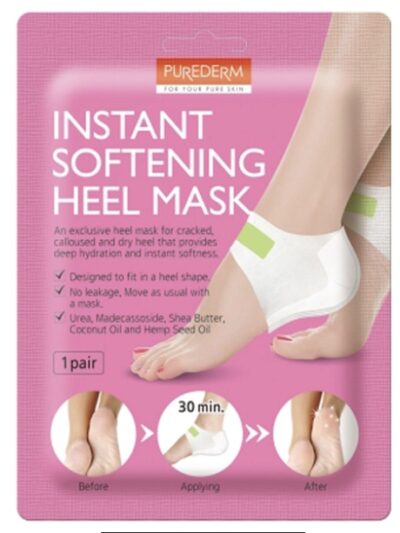 [PUREDERM] Instant Softening Heel Mask 5 Pack - Moisturize and Soften Your Dry Heels with Our Heel Mask