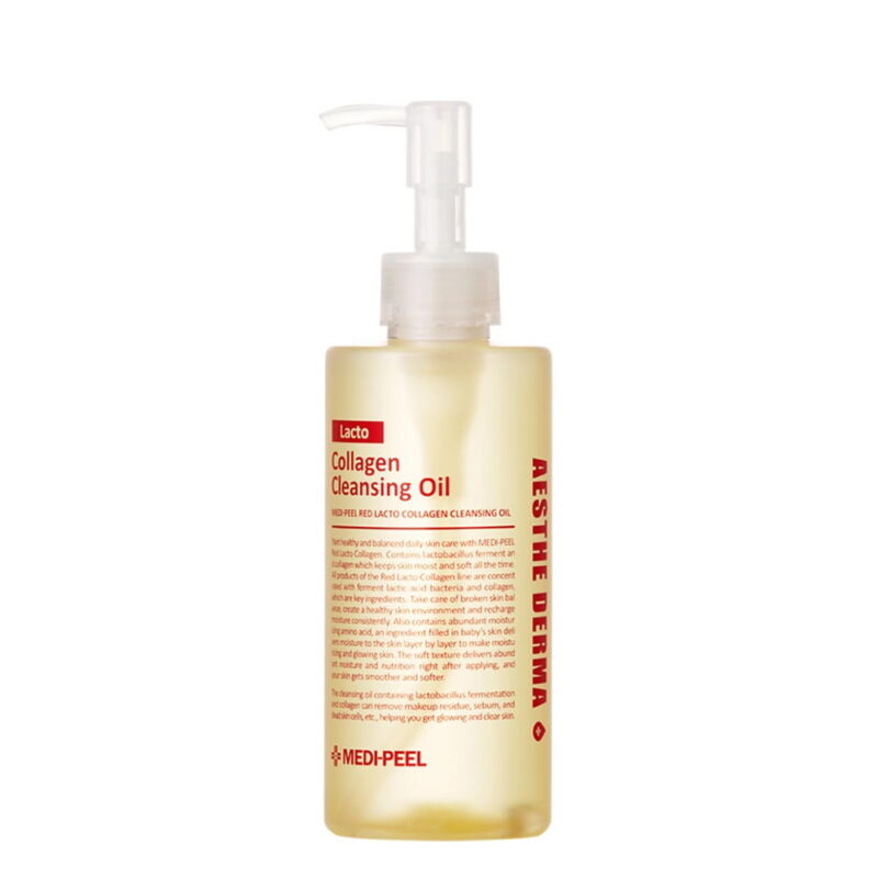 [medi-peel] red lacto collagen cleansing oil 200ml - deep cleanse and nourish your skin with red lacto collagen cleansing oil