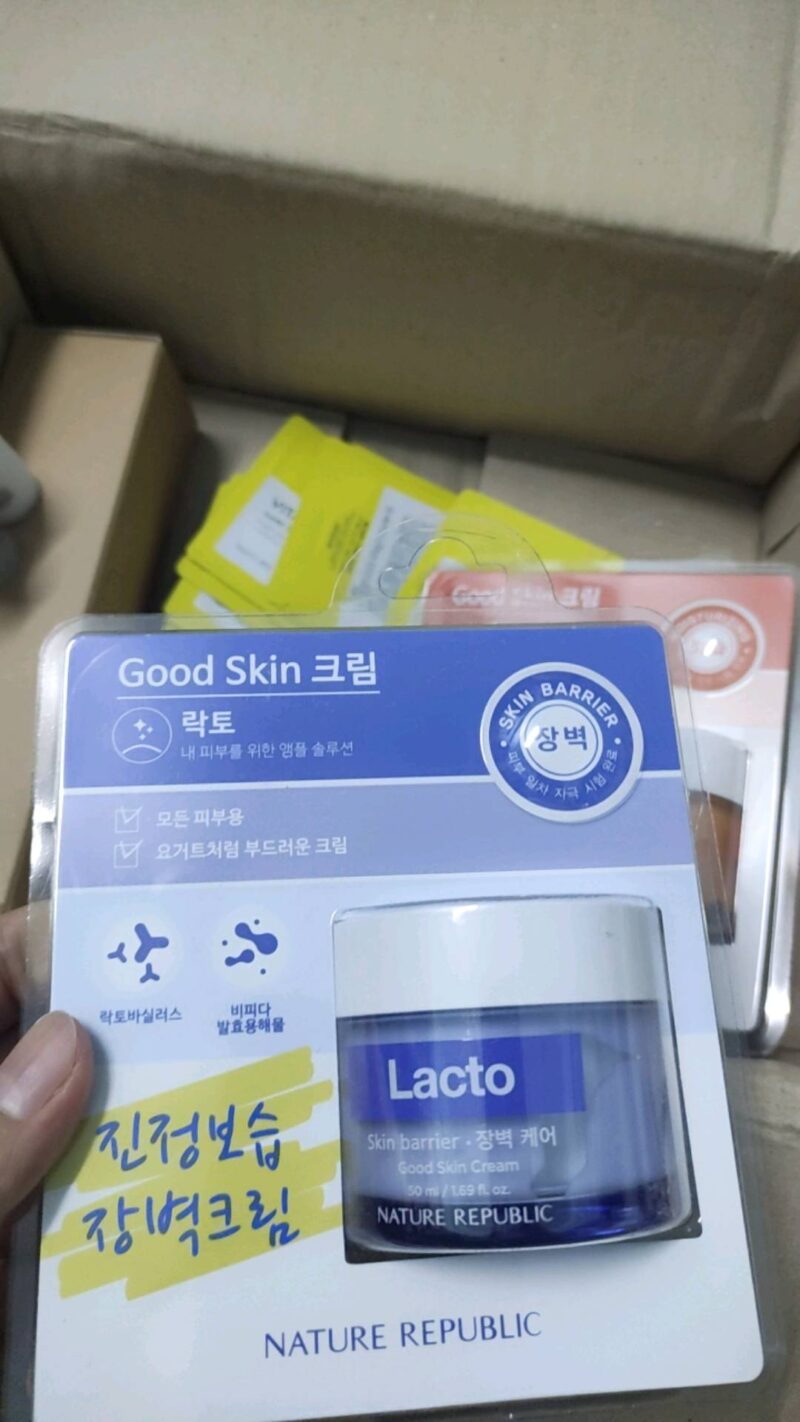 [nature republic] good skin lacto ampoule cream 50ml - nourish and moisturize your skin with our ampoule cream - image 2