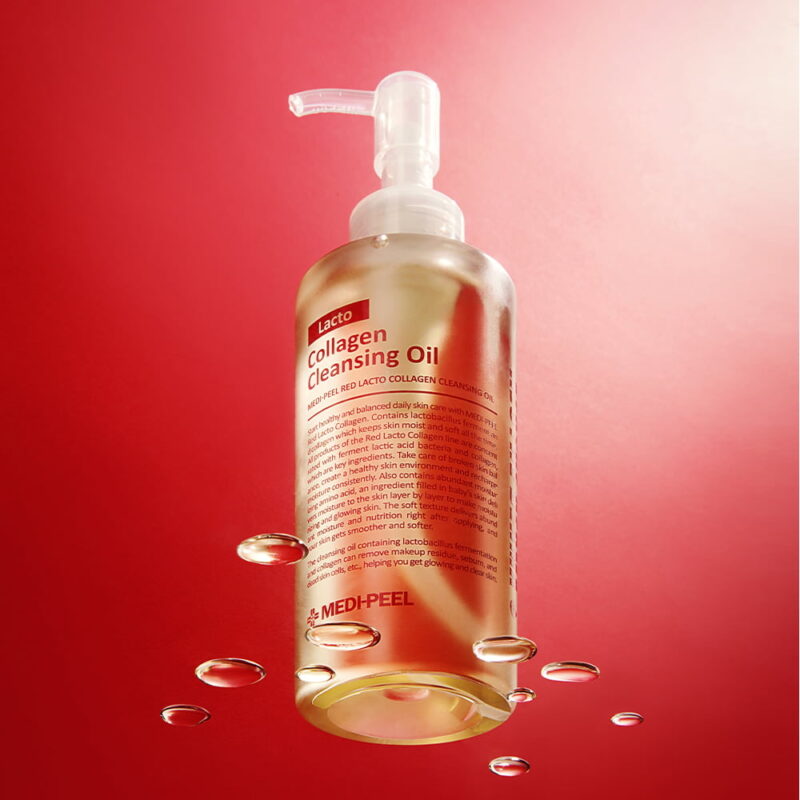 [medi-peel] red lacto collagen cleansing oil 200ml - deep cleanse and nourish your skin with red lacto collagen cleansing oil - image 2
