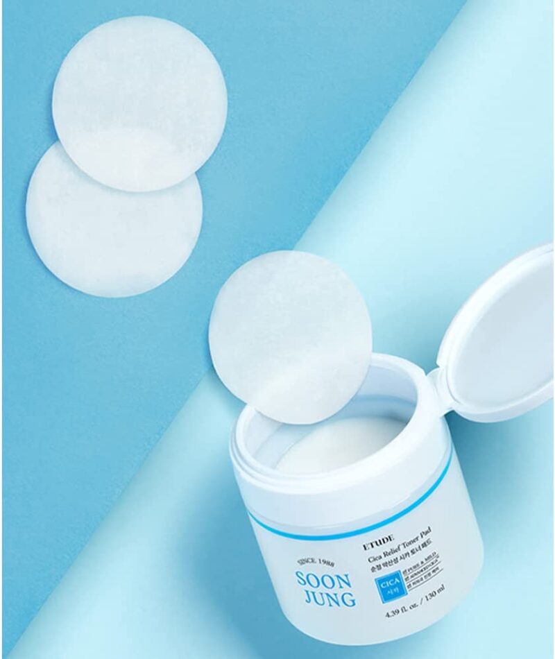 [etude] soonjung cica toner pad (60 pads) - soothe and calm your irritated skin with our toner pads - image 4
