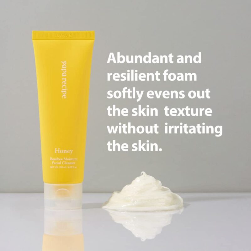 [papa recipe] bombee honey moisture facial cleanser 120ml - nourish and cleanse your skin with our honey cleanser - image 2