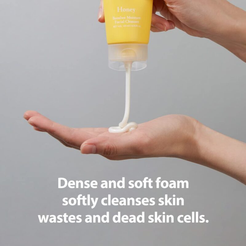 [papa recipe] bombee honey moisture facial cleanser 120ml - nourish and cleanse your skin with our honey cleanser - image 4
