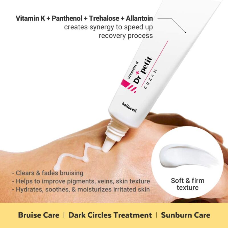 [hellocell] vitamin k dr. Petit cream 50ml - brighten and nourish your skin with our vitamin k cream - image 3