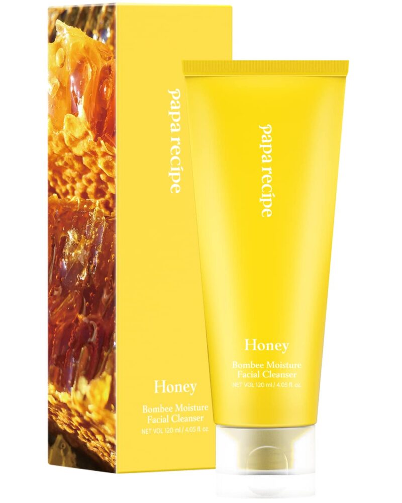 [papa recipe] bombee honey moisture facial cleanser 120ml - nourish and cleanse your skin with our honey cleanser