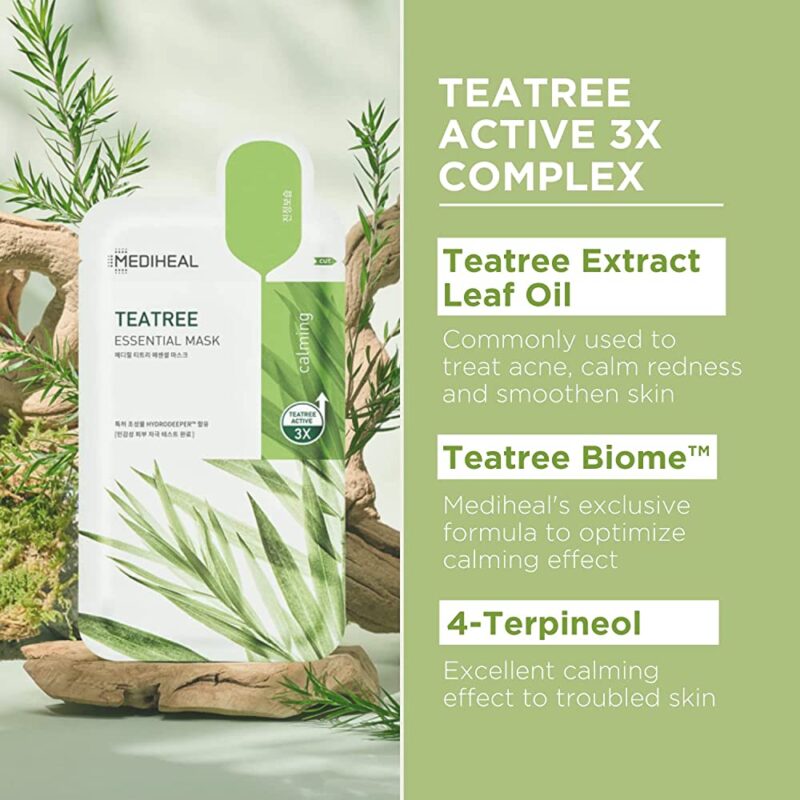 [mediheal] teatree essential mask - calm and soothe your irritated skin with our essential mask - image 5