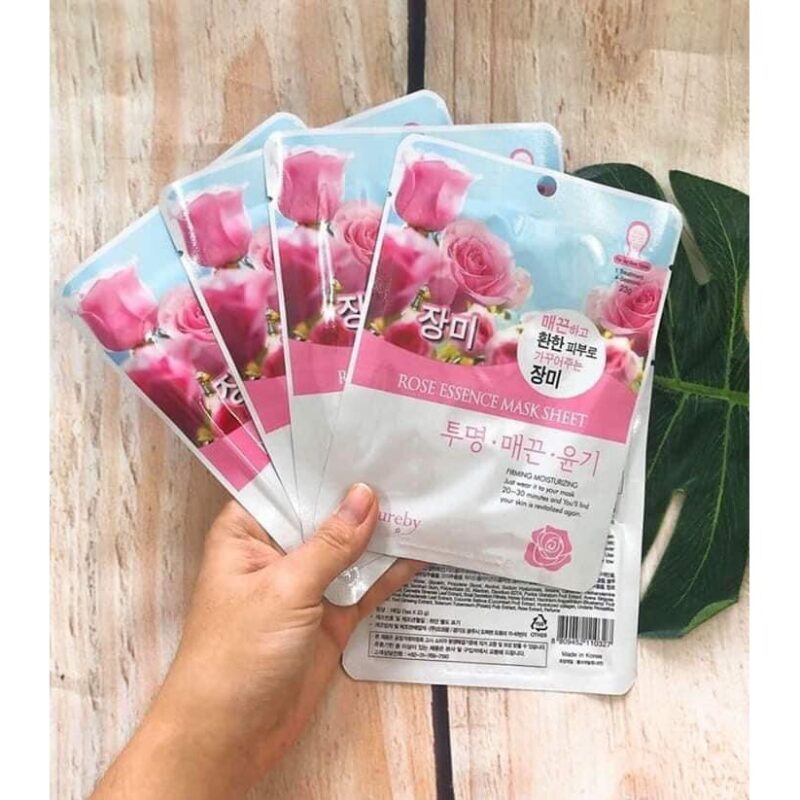 [natureby] essence mask rose - nourish and hydrate your skin with our rose essence mask - image 2