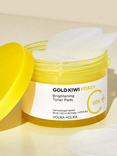 [HOLIKA HOLIKA] Gold kiwi Vita C+ Brightening Toner Pad - Brighten and Nourish Your Skin with Our Toner Pads