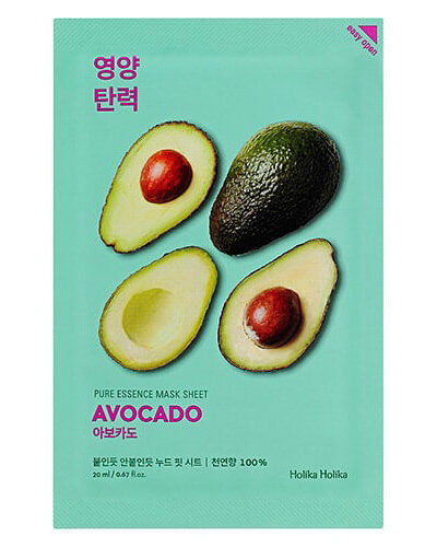 [HOLIKA HOLIKA] Pure Essence Mask Sheet Avocado - Nourish and Moisturize Your Skin with Our Avocado Mask Sheet