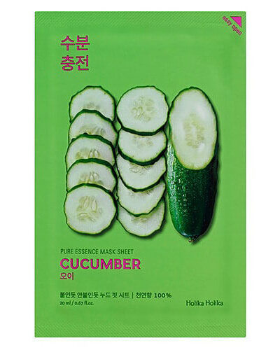 [HOLIKA HOLIKA] Pure Essence Mask Sheet Cucumber - Hydrate and Soothe Your Skin with Our Cucumber Mask Sheet