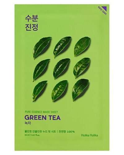 [HOLIKA HOLIKA] Pure Essence Mask Sheet Green Tea - Hydrate and Soothe Your Skin with Our Green Tea Mask Sheet