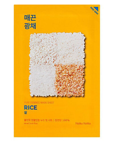 [HOLIKA HOLIKA] Pure Essence Mask Sheet Rice - Nourish and Brighten Your Skin with Our Rice Mask Sheet