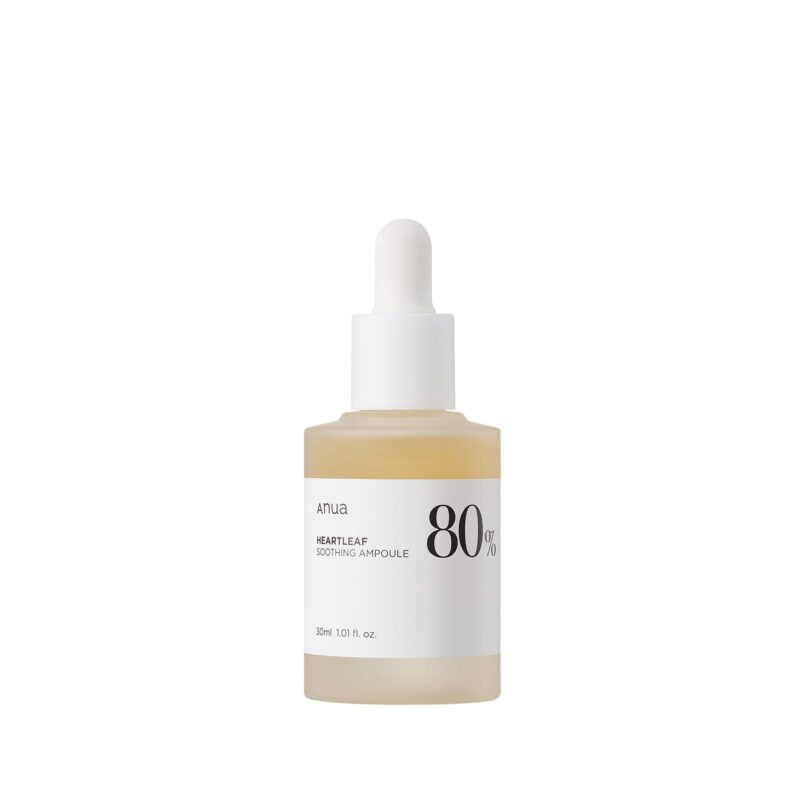 [anua] heartleaf 80 moisture soothing ampoule 30ml - deeply hydrate and soothe your skin with our moisture ampoule