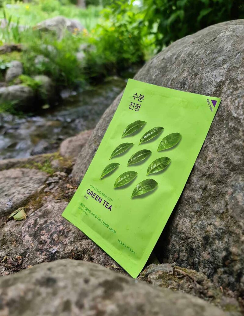 [holika holika] pure essence mask sheet green tea - hydrate and soothe your skin with our green tea mask sheet - image 2