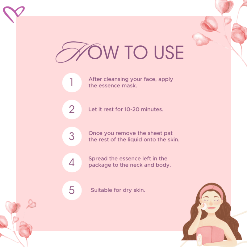 [holika holika] pure essence mask sheet damask rose - deeply hydrate and nourish your skin with our mask sheet - image 5