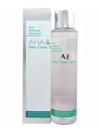[Mizon] AHA & BHA Daily Clean Toner 150ml - Exfoliate and Tone Your Skin with Our Daily Clean Toner