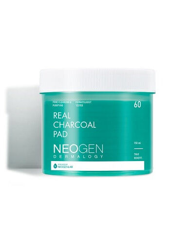 [NEOGEN] Real Charcoal Pad 70 pads - Cleanse and Exfoliate Your Skin with Our Charcoal Pads