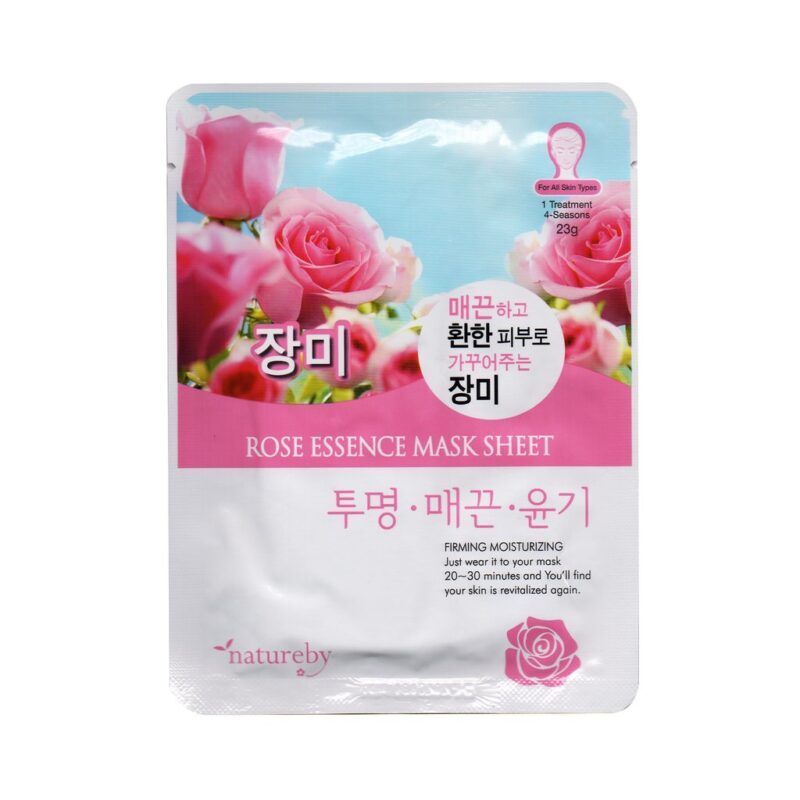 [natureby] essence mask rose - nourish and hydrate your skin with our rose essence mask
