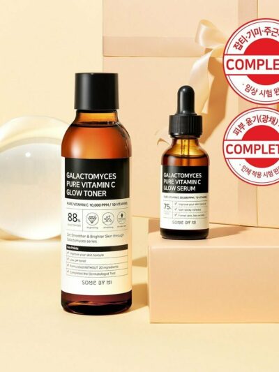[SOME BY MI] Galactomyces Pure vitamin C Glow Toner & Serum Set (150ml + 30ml) - Achieve Bright and Hydrated Skin with Our Glow Toner & Serum Set
