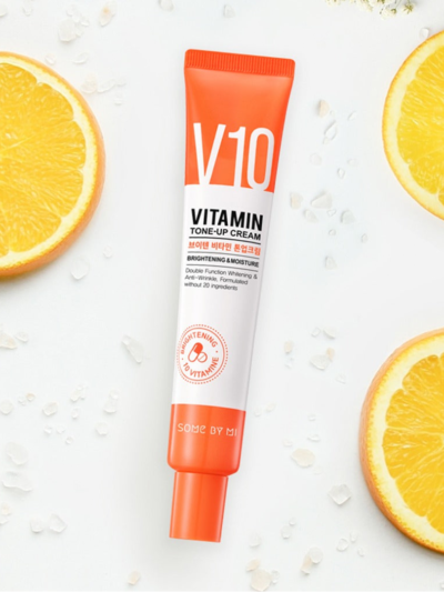 [SOME BY MI] V10 Vitamin Tone-Up Cream 50ml - Achieve a Bright and Even Skin Tone with Our Vitamin Tone-Up Cream