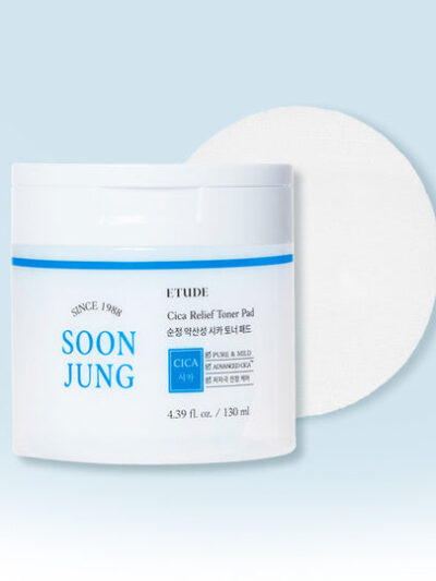 [ETUDE] SoonJung Cica Toner Pad (60 pads) - Soothe and Calm Your Irritated Skin with Our Toner Pads