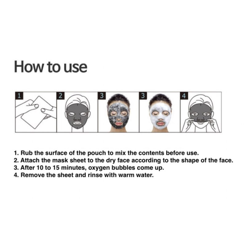 [purederm] black o2 bubble mask 100ml - detoxify your skin with our black o2 bubble mask - image 4