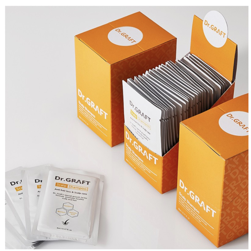 [dr. Graft] scalp shampoo pouch set 10x10ml - achieve a healthy scalp with our scalp shampoo pouch set - image 3