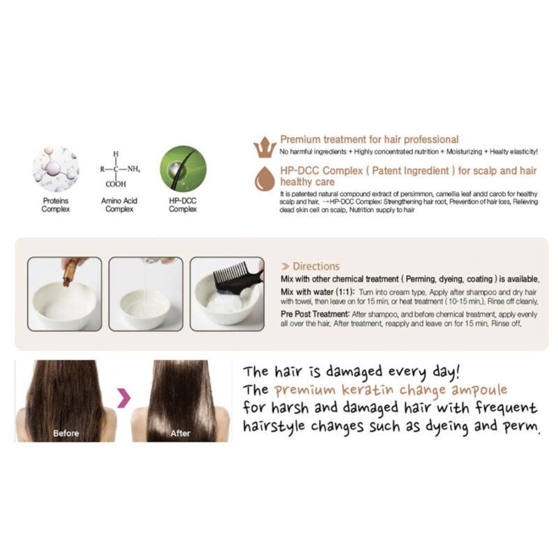 [floland] keratin change ampoule 30ml - repair your hair with keratin change ampoule - image 7