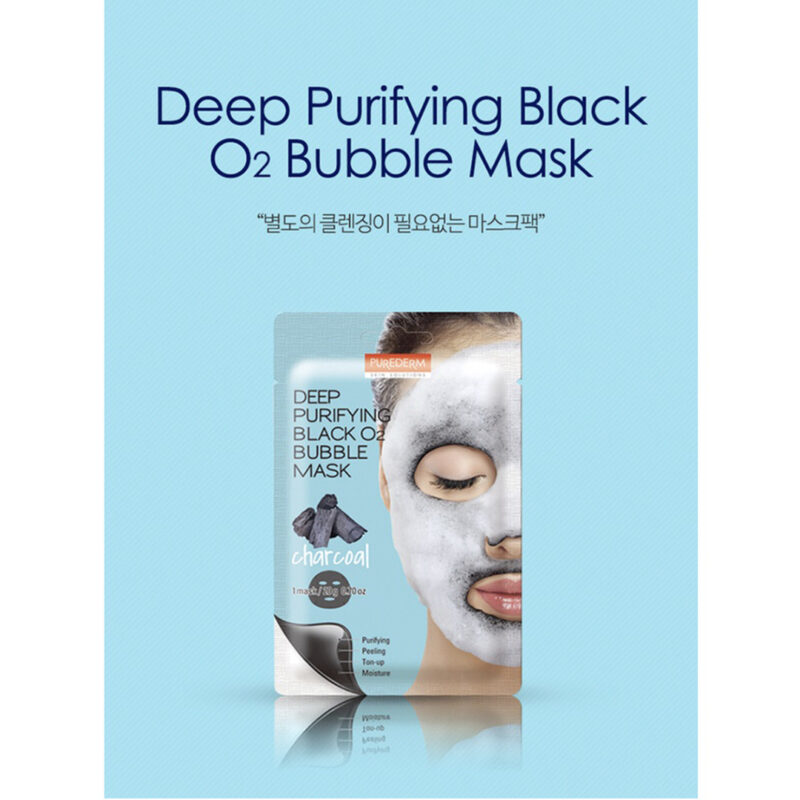 [purederm] black o2 bubble mask 100ml - detoxify your skin with our black o2 bubble mask - image 9