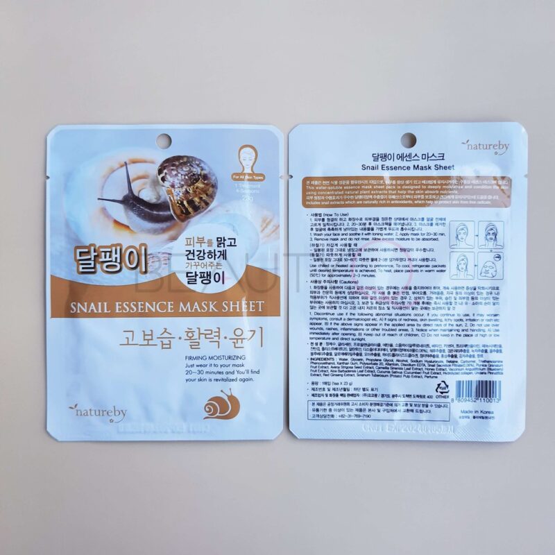 [natureby] essence mask snail - rejuvenate and nourish your skin with our snail essence mask - image 3