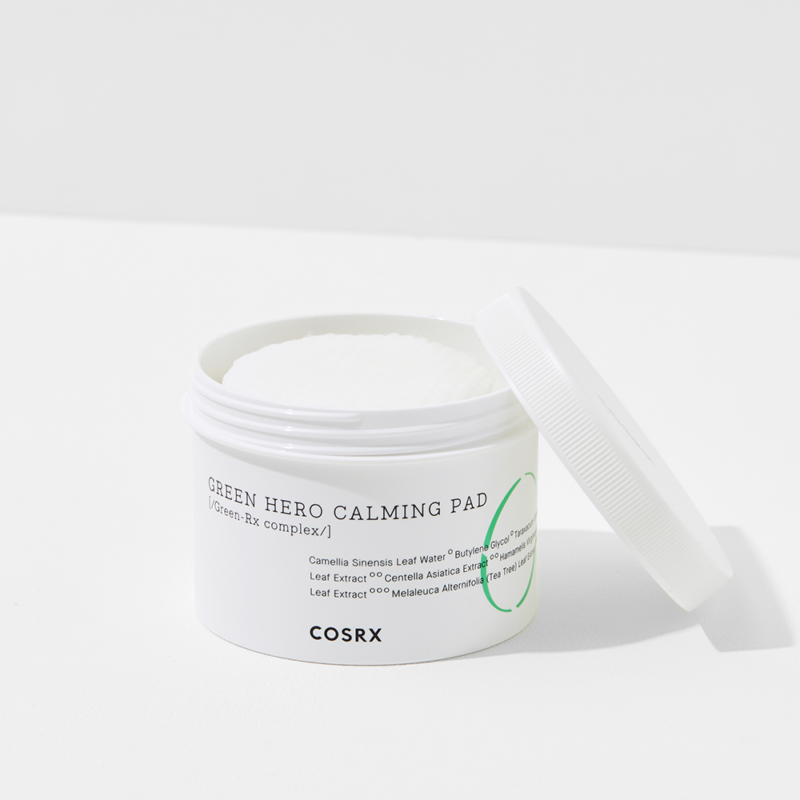 [cosrx] greenhero calming pad (70 pads) - soothe and calm your irritated skin with our calming pads