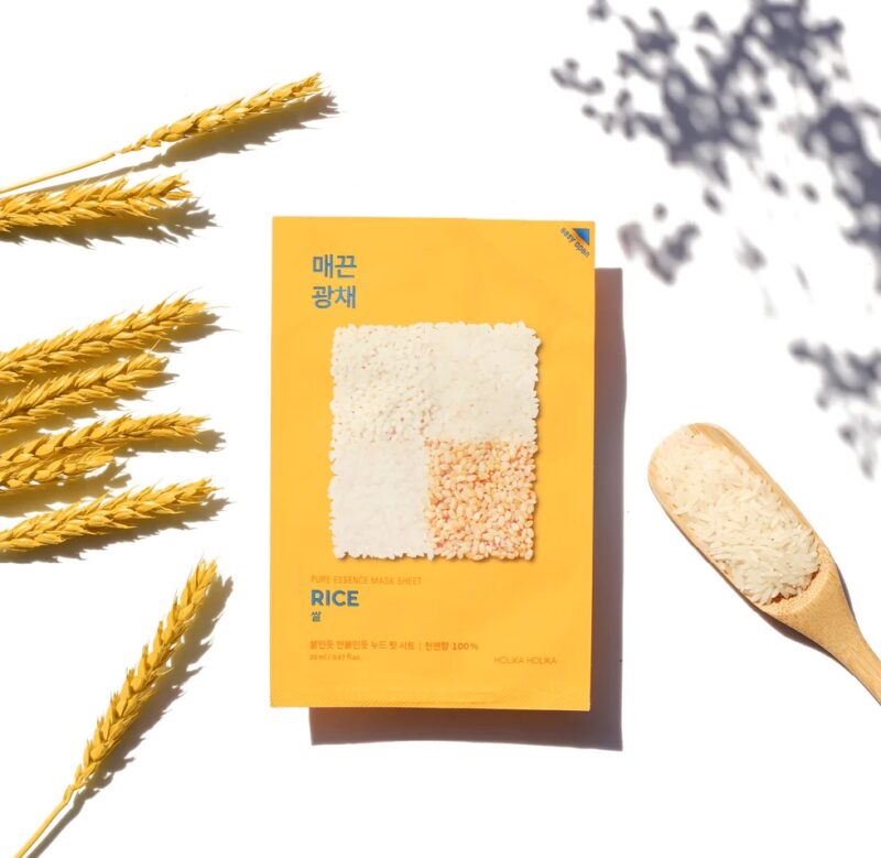[holika holika] pure essence mask sheet rice - nourish and brighten your skin with our rice mask sheet - image 2