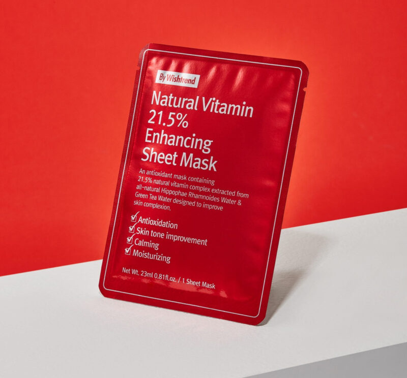 [by wishtrend] natural vitamin 21. 5 enhancing sheet mask - nourish and brighten your skin with our sheet mask - image 2