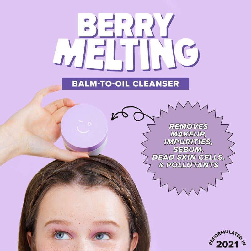 [i dew care] berry melting makeup remover balm 100g - easily remove makeup and impurities with our melting balm - image 2