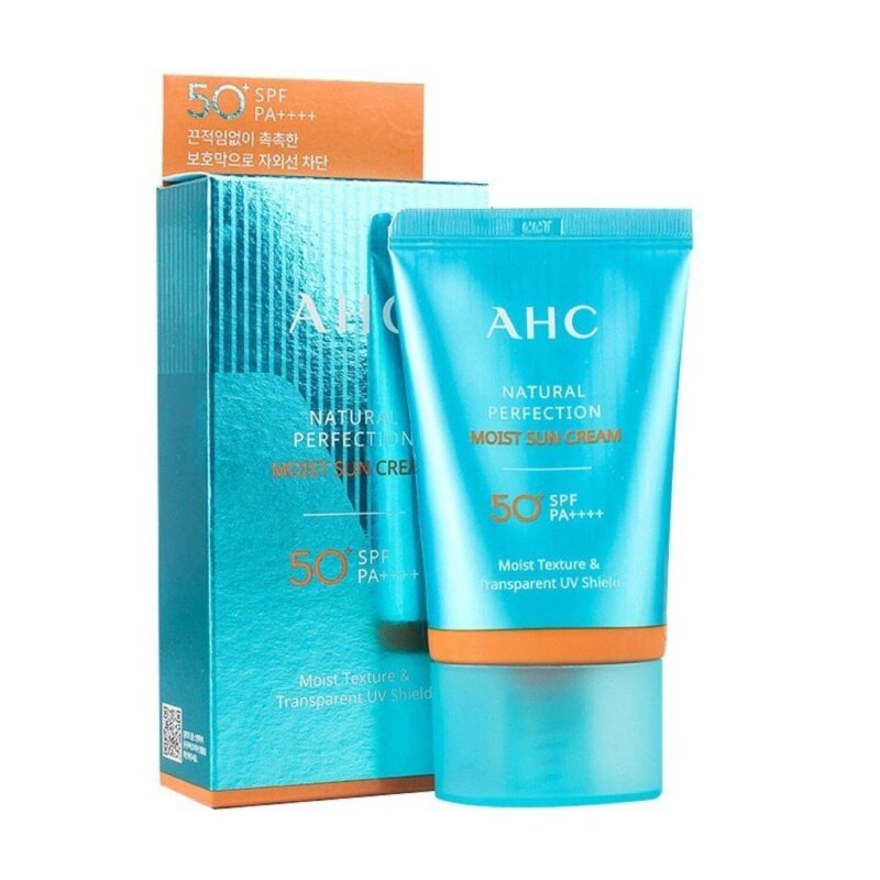 Ahc natural perfection moist sun cream spf50pa 1