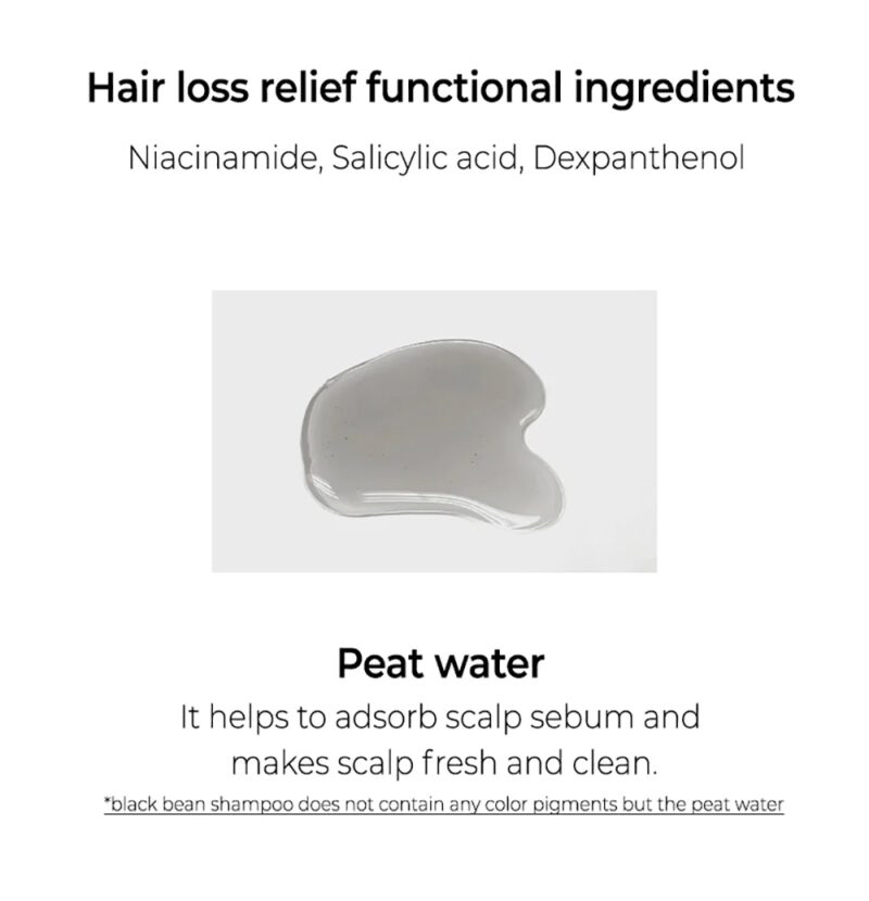 [nature republic] black bean anti hair loss shampoo 300ml - strengthen and nourish your hair with our anti hair loss shampoo - image 5