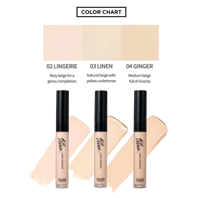 [clio] kill cover pro artist liquid concealer 27g - achieve flawless coverage and conceal imperfections with our liquid concealer - image 23