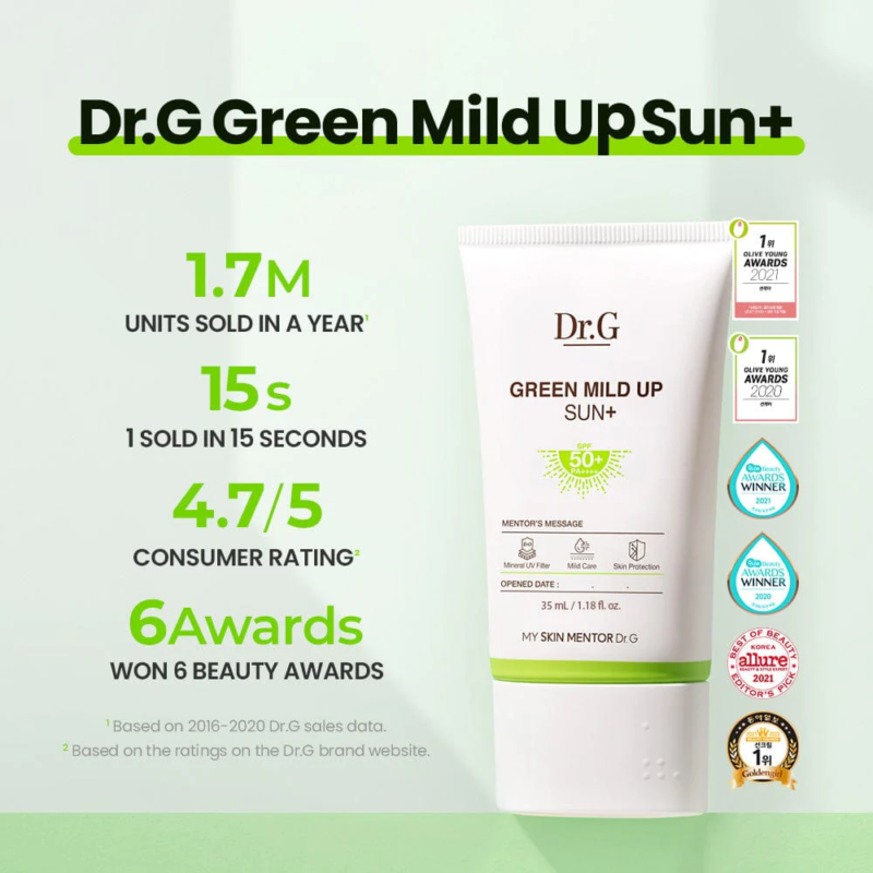 [dr. G] green mild up sun spf50+ pa+++ 50ml - protect and moisturize your skin with our sunscreen - image 8