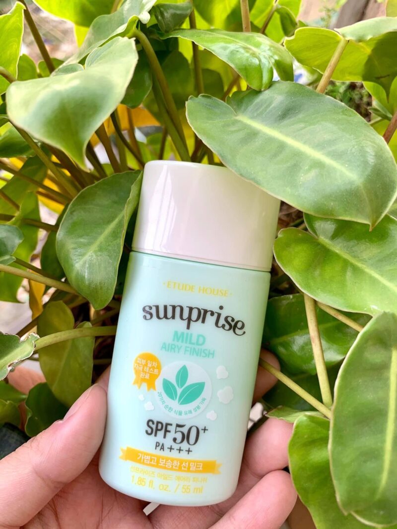 [etude house] sunprise mild airy finish sun milk spf50+ pa+++ 55ml - protect your skin from the sun and achieve a mattified look with our sun milk - image 7