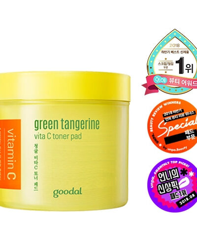[GOODAL] Green Tangerine Vita C Toner Pad (70 pads) - Brighten and Nourish Your Skin with Our Toner Pads