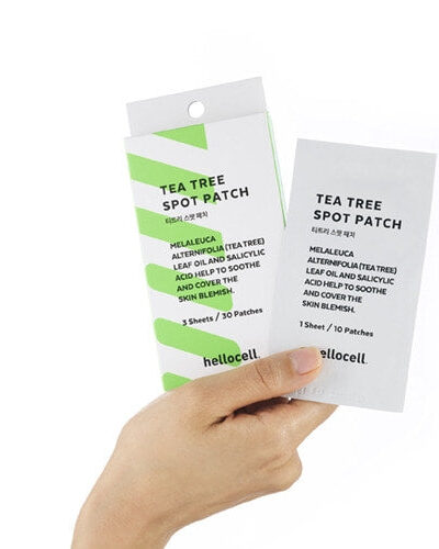 [HELLOCELL] Tea Tree Spot Patch (24 patches) - Target and Treat Acne and Blemishes with Our Spot Patch