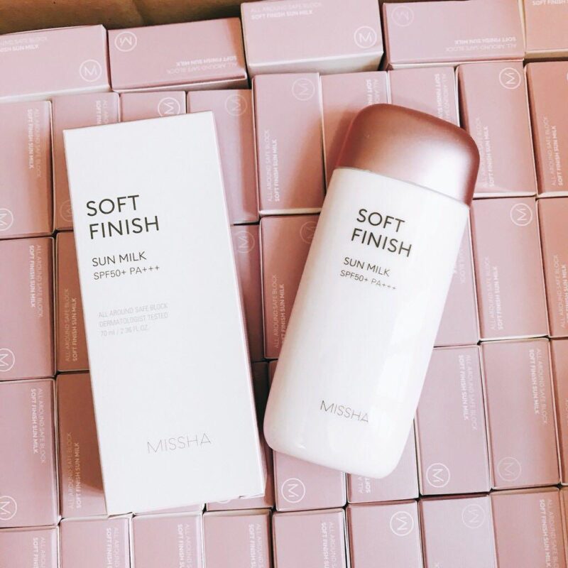 [missha] all around safe block soft finish sun milk spf50+ pa+++ 70ml - protect your skin from the sun and achieve a mattified look with our sun milk - image 10