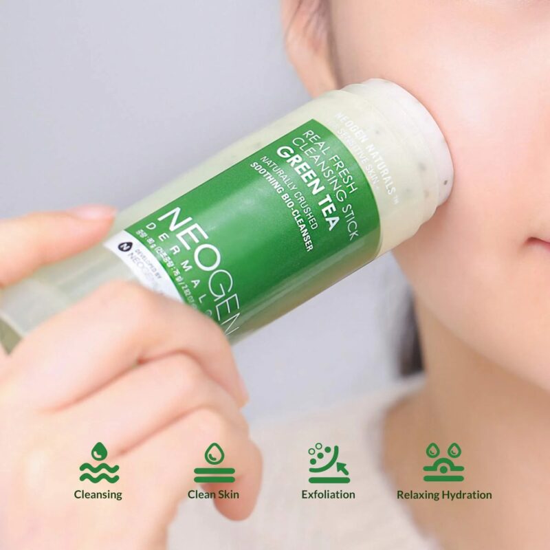 [neogen] real fresh cleansing stick green tea 80g - cleanse and refresh your skin with our green tea cleansing stick - image 4