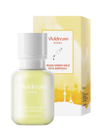 [MULDREAM] Vegan Green Mild Vita Ampoule 30ml - Nourish and Brighten Your Skin with Our Vegan Ampoule