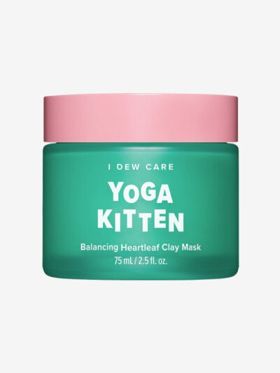 [I DEW CARE] Yoga kitten Balancing Heartleaf Clay Mask 100g - Balance and Purify Your Skin with Our Clay Mask