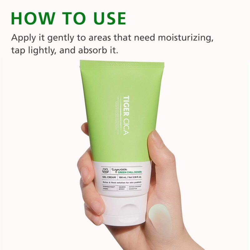[it’s skin] tiger cica green chill down sun gel 50ml - protect and soothe your skin with our sun gel - image 2