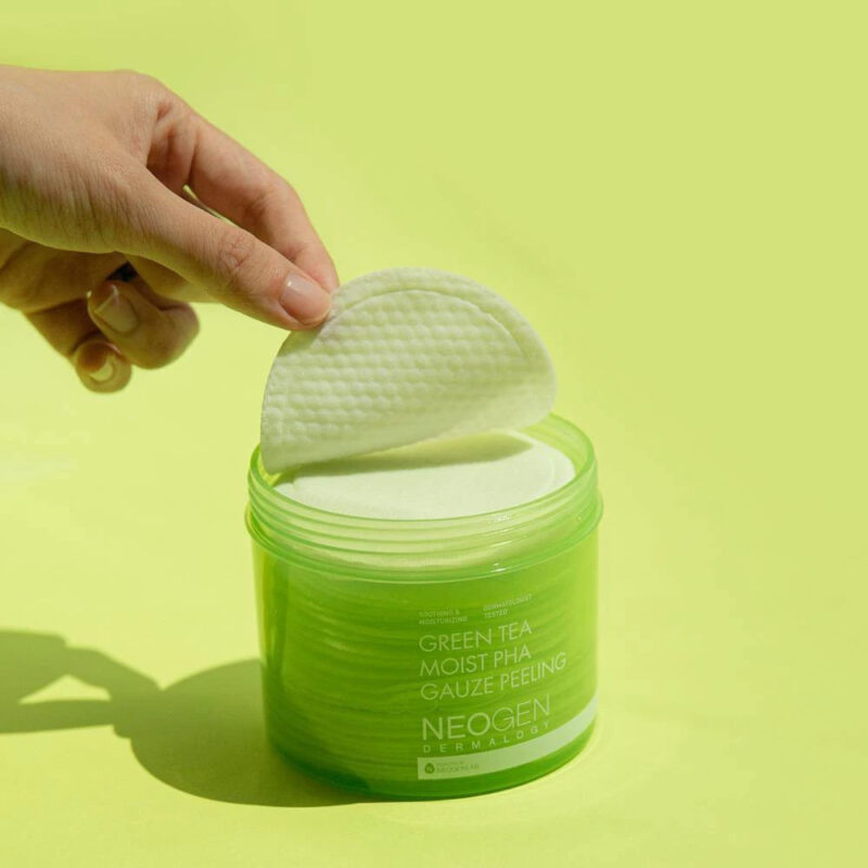 [neogen] green tea moist pha gauze peeling 200ml - exfoliate and smooth your skin with our green tea gauze peeling - image 4