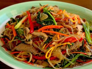 Korean food-japchae