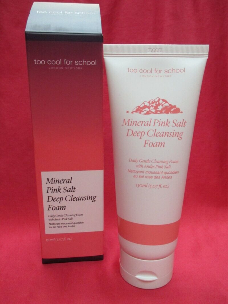 [to cool for school] mineral pink salt deep cleansing foam 150ml - deeply cleanse and purify your skin with our cleansing foam - image 3