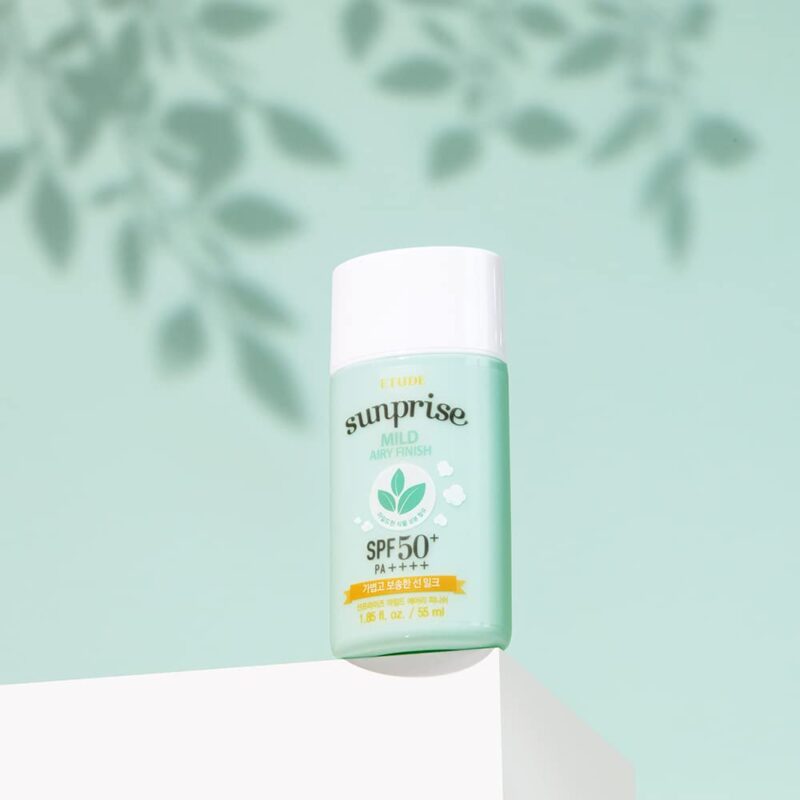 [etude house] sunprise mild airy finish sun milk spf50+ pa+++ 55ml - protect your skin from the sun and achieve a mattified look with our sun milk - image 10